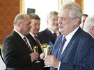 Prezident Miloš Zeman jmenoval nové ministry Rusnokovy vlády. (10. července...