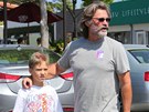 Kurt Russell s nevlastním vnukem Ryderem, synem Kate Hudsonové.