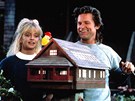 Kurt Russell a Goldie Hawnová ve filmu Pes palubu z roku 1987