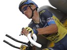 Roman Kreuziger na startu horské asovky na Tour de France