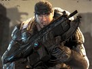 Gears of War: hlavní hrdina Marcus Fenix s pukou Lancer