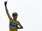 ZASE ON. Lídr Tour de France Chris Froome se raduje z vítzství v 15. etap.