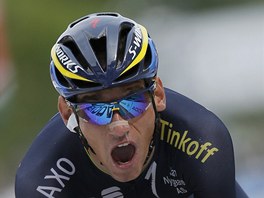 Roman Kreuziger v horsk asovce na Tour de France. 