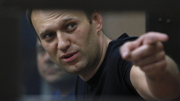 Rusk opozin aktivista Alexej Navalnyj po doasnm proputn z vzen (19. ervence 2013)