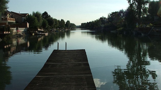 Prplav Odra - Dunaj - sek vybudovan v letech 1939-1943 nedaleko Vdn.