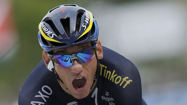 Roman Kreuziger v horsk asovce na Tour de France. 