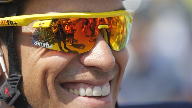 Alberto Contador a jeho raloí úsmv.
