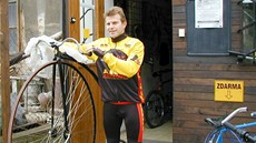 Amatérský cyklista Vladimír Vidim, který se pokusí stanovit základní rekord v