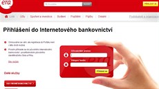 Internetové bankovnictví Era Potovní spoitelny.