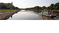 Výletní lo� Carina se vydala v sobotu na první plavbu po povodních. Nyní u�