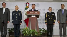 Mluví mexické vlády a zástupci policie informují o dopadení éfa brutálního