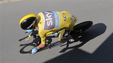 Chris Froome bhem asovky na Tour de France.