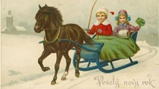 Pohlednice jako pozdrav k Novému roku 1919
