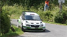 Jan Kopecký se svou kodou na Rallye Bohemia.