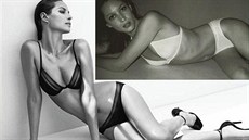 Christy Turlingtonová pro Calvin Klein v roce 1997 a 2013