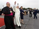 Pape Frantiek na letiti v Rio de Janeiru (22. ervence 2013)