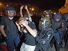 Protesty ped bulharským parlamentem (23. ervence 2013)