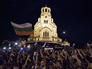 Protesty ped bulharským parlamentem (23. ervence 2013)