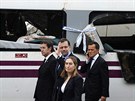panlský premiér Mariano Rajoy na míst nehody (25. ervence 2013)