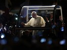 Pape Frantiek na plái Copacabana v Riu de Janeiru (25. ervence 2013)