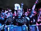 Fanouci kapely Iron Maiden na koncert v praském Edenu (29. ervence 2013)