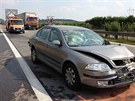 Nehoda na 9. kilometru u exitu Úice zkompikovala provoz na dálnici D8 smr
