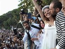 Turecká policie rozehnala na istanbulském námstí Taksim svatební oslavu Nuray