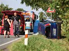 U Smiic na Královéhradecku se srazilo hasiské auto s osobním. Dva lidé byli...