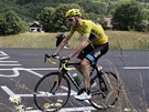 MU VE LUTÉM. Prbné první místo na letoní Tour de France drí britský...