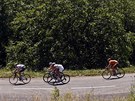 Momentka z dvacáté, tedy pedposlední etapy Tour de France.