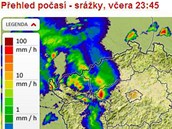 V noci z nedle 28. ervence na pondl 29. ervence zashly severozpad eska