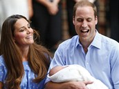 Princ William s manelkou Kate ukzali prvorozenho syna. (23. ervence 2013)