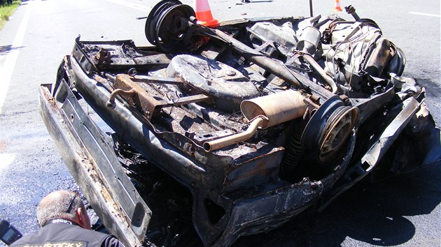 Tragick dopravn nehoda u Mirotic na Psecku. (22. ervence 2013)