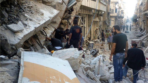 Syrsk msto Homs po vkendovch bojch (29. ervence 2013)