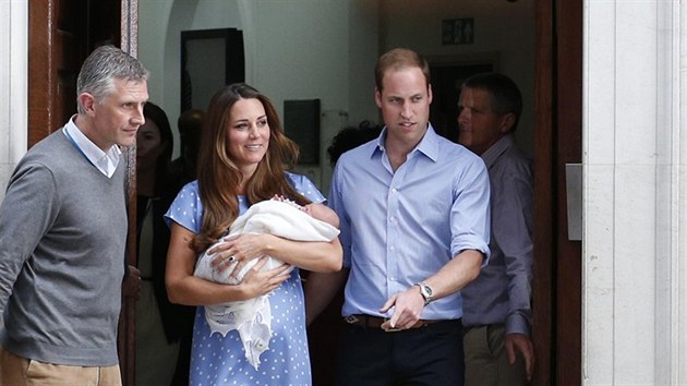Princ William, Kate a jejich syn (23. července 2013)