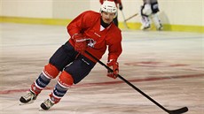 P�ÍPRAVA. Posila pardubických hokejist� Josef Marha se chystá na novou sezonu.