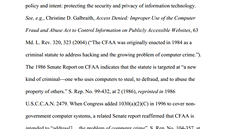 Computer Fraud and Abuse Act (CFAA) z roku 1986 se podle expertů na činy...