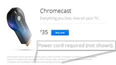 Nový dongle Chromecast vyaduje napájení z kabelu, co se ale z oficiálního...