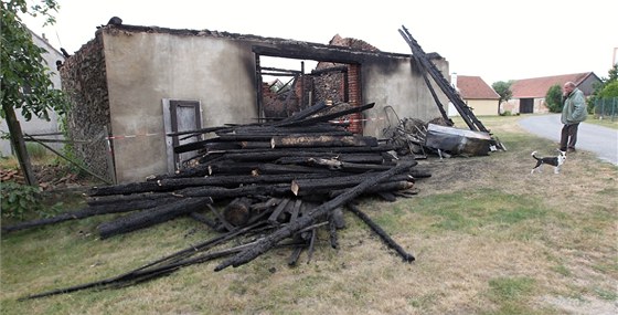 Piel o stodolu, v ní ml uskladnné vekeré topivo na zimu, které u...