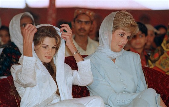 Jemima Khanová a princezna Diana (22. února 1996)