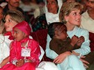 Jemima Khanová a princezna Diana (duben 1996)