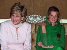 Princezna Diana a Jemima Khanová v Pákistánu (duben 1996)