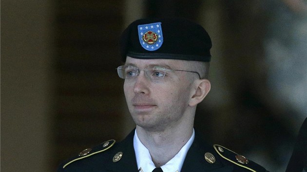 Bradley Manning na snmku z 29. ervence 2013 