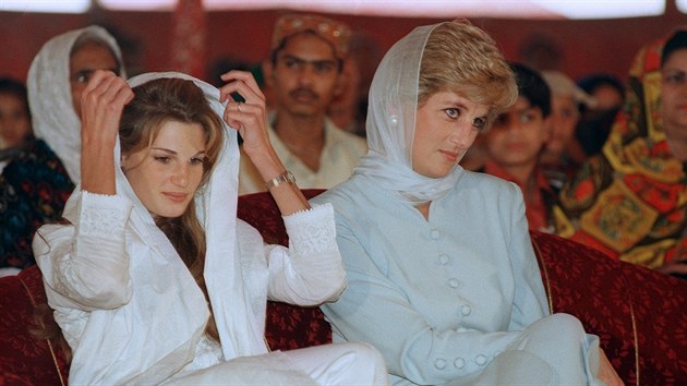 Jemima Khanová a princezna Diana (22. února 1996)