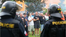 Protiromská demonstrace v �eských Bud�jovicích (29. �ervna 2013)
