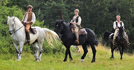 Hlavní protagonisté pohádky Ti brati - zleva Vojta Dyk, Zdenk Pikula a...