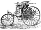 Dobová reklama na první auto Benz Patent Motorwagen