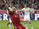 EMOCE. Arien Robben se zlobí v utkání jeho Bayernu Mnichov proti Borussii