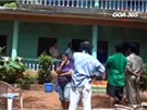 Zábry indické televize z policejního vyetování vrady eky v Goa. 