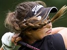 eská golfistka Adriana Kubecová na turnaji  Pilsen Golf Masters 2013 na hiti...